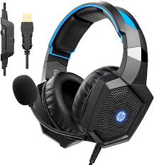 Casque de jeu stéréo HP avec micro pour PC/Mac/ordinateur portable H320