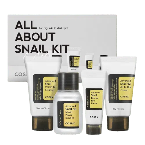 Cosrx All About Snail Kit Soins Éclat – Anti Tache – Anti Age à La Mucine d’Escargot